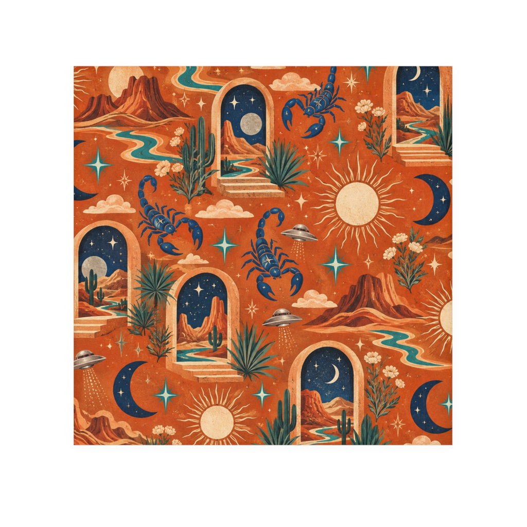 Desert Moon Face Towel Orange