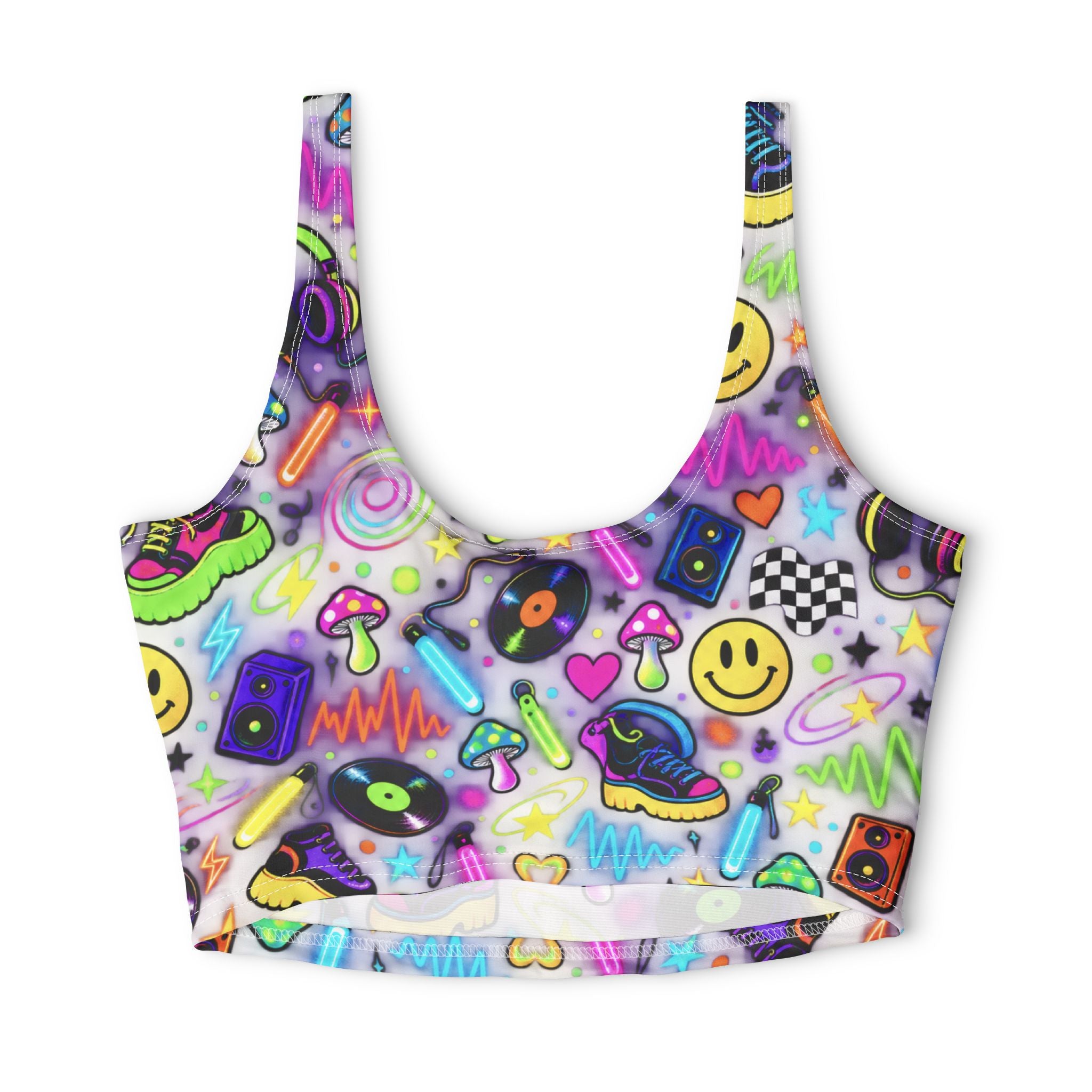Polyester Sports Bra (AOP)