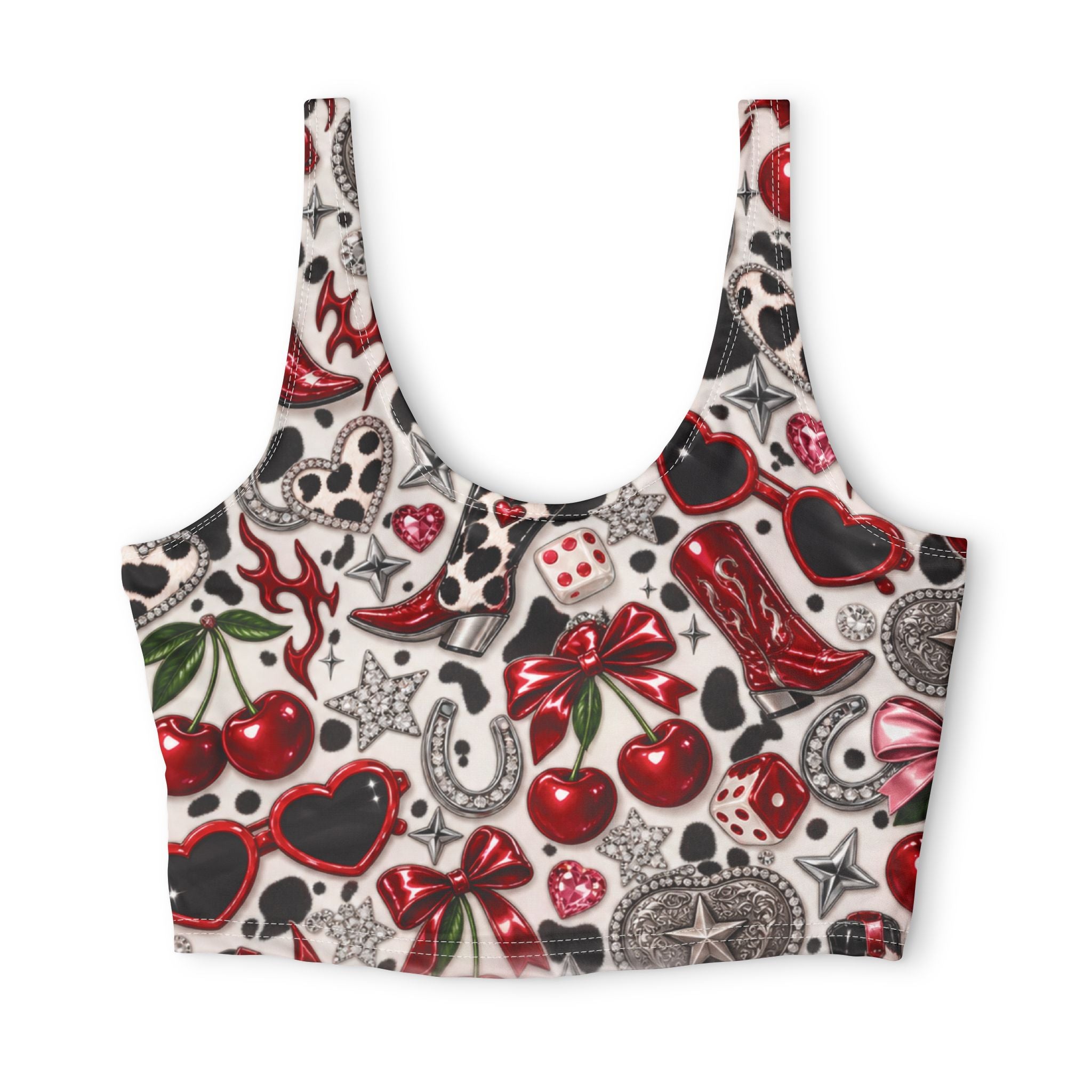 Polyester Sports Bra (AOP)