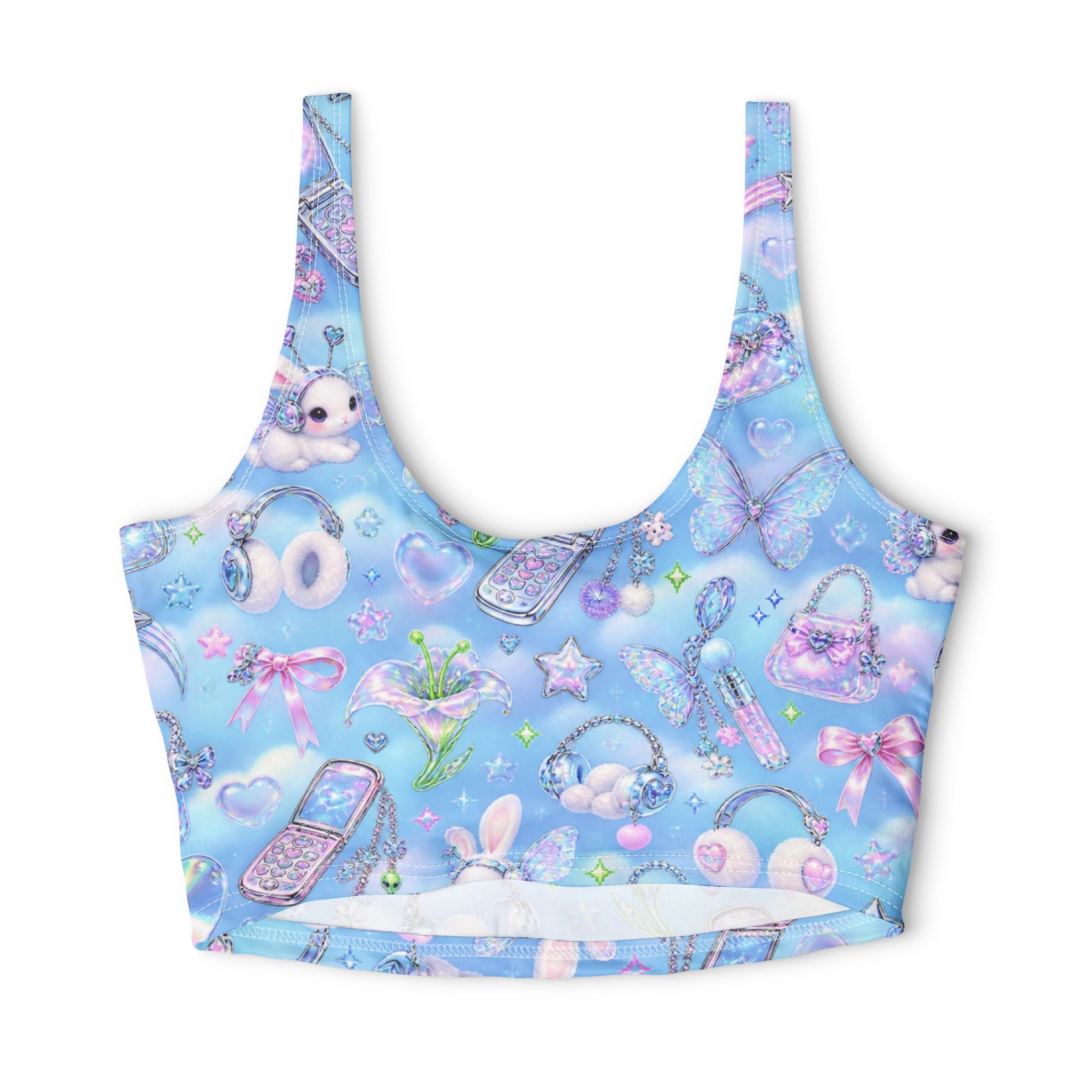 Polyester Sports Bra (AOP)