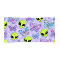 Y2K Aliens & Butterflies Beach Towel