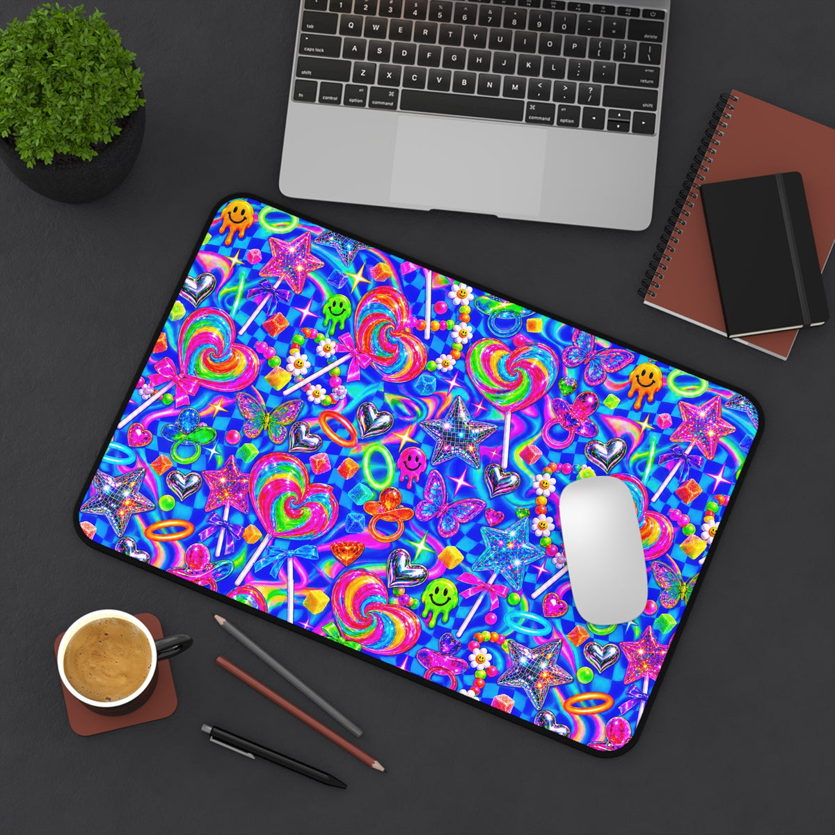 Candy Rave Desk Mat