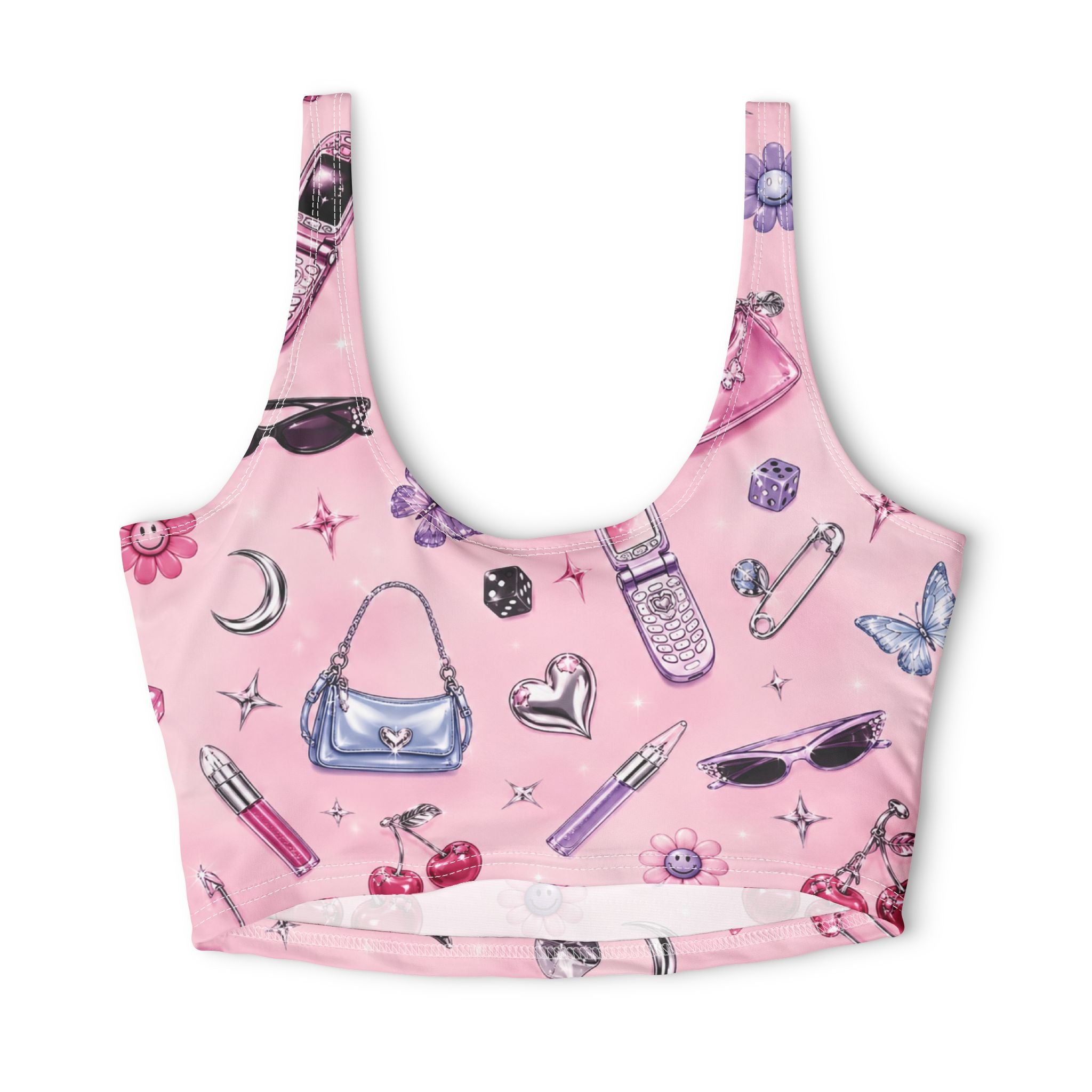 Polyester Sports Bra (AOP)