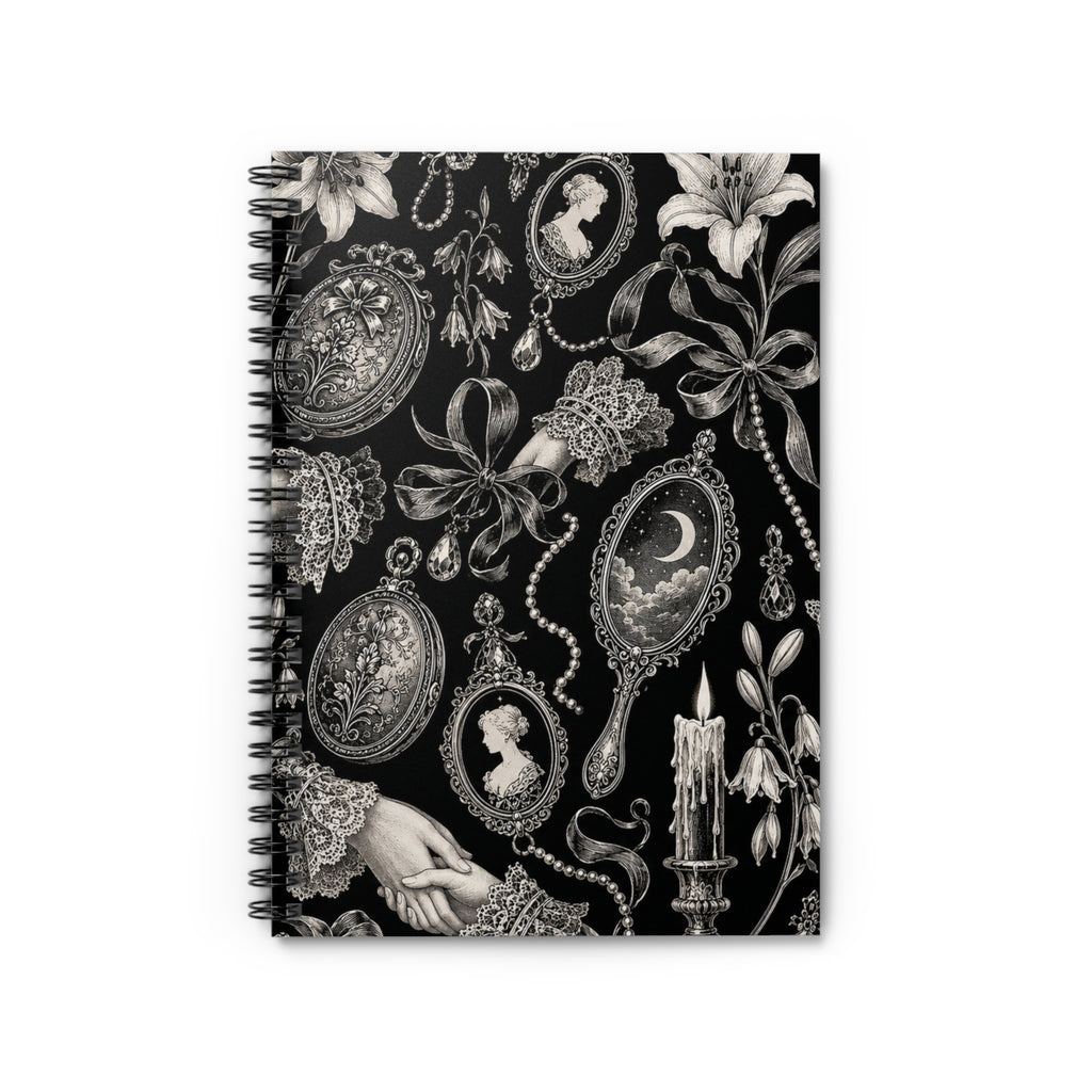Romantic Goth Spiral Notebook - Ruled Line