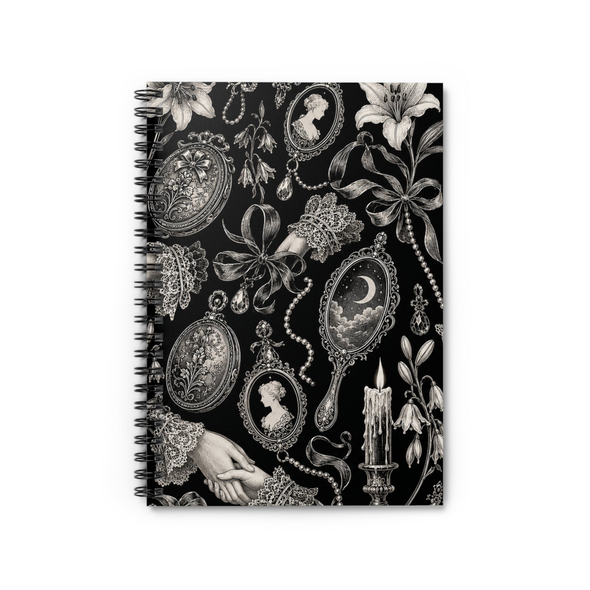 Romantic Goth Spiral Notebook - Ruled Line