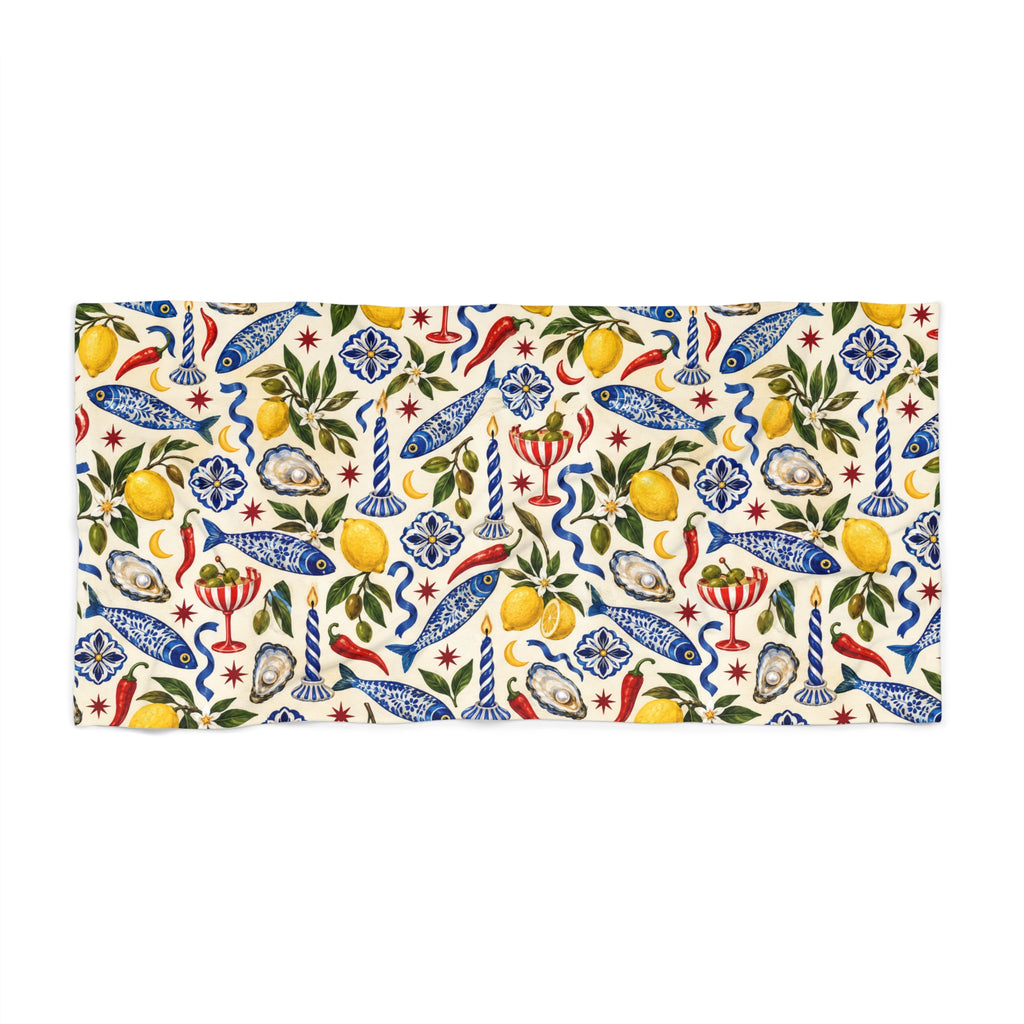Mediterranean Sea Beach Towel Multi