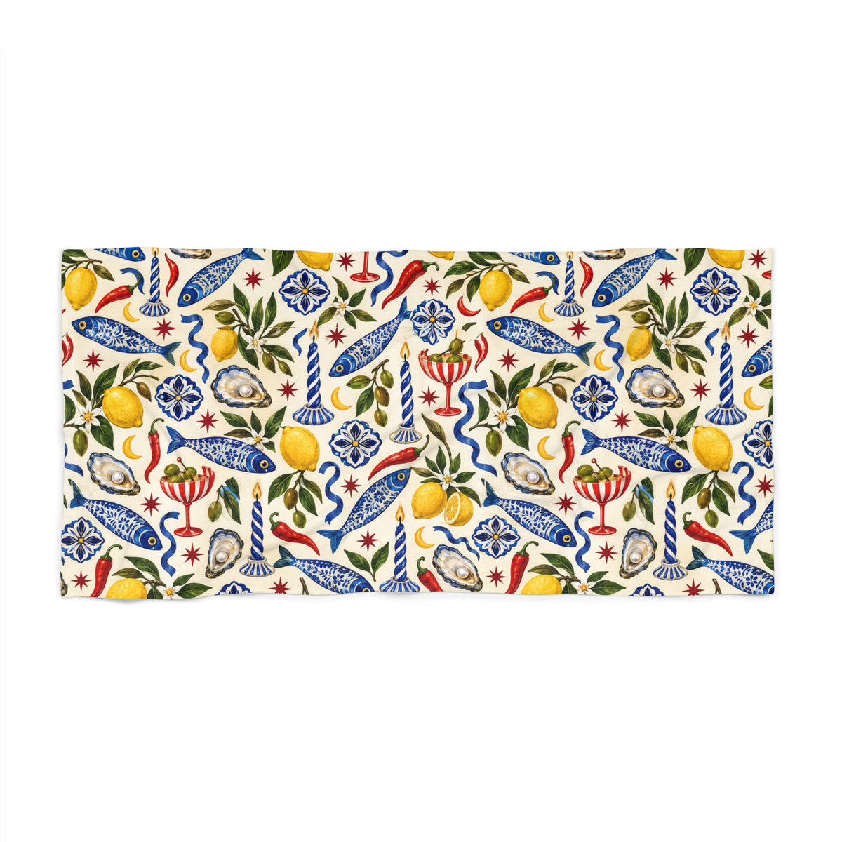 Mediterranean Sea Beach Towel Multi