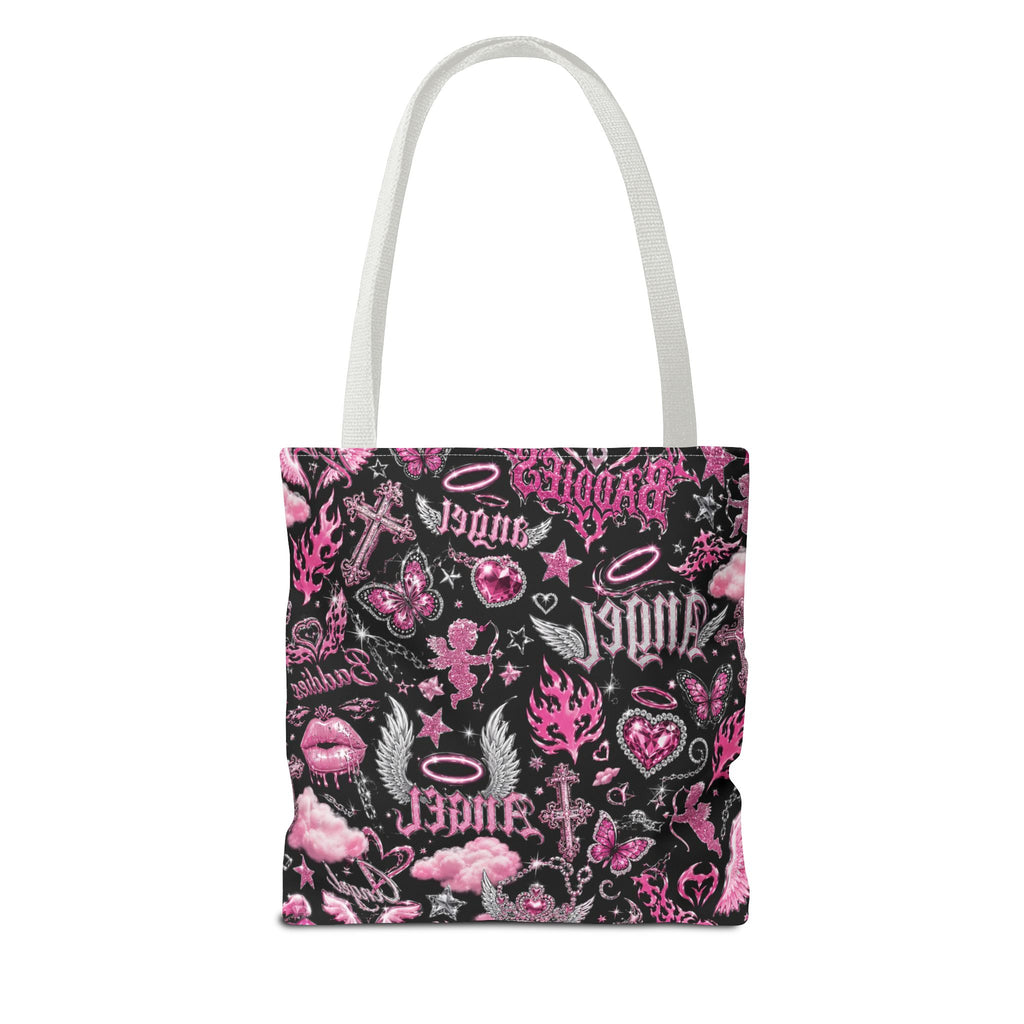 Y2K Angel Baddie Tote Bag Black