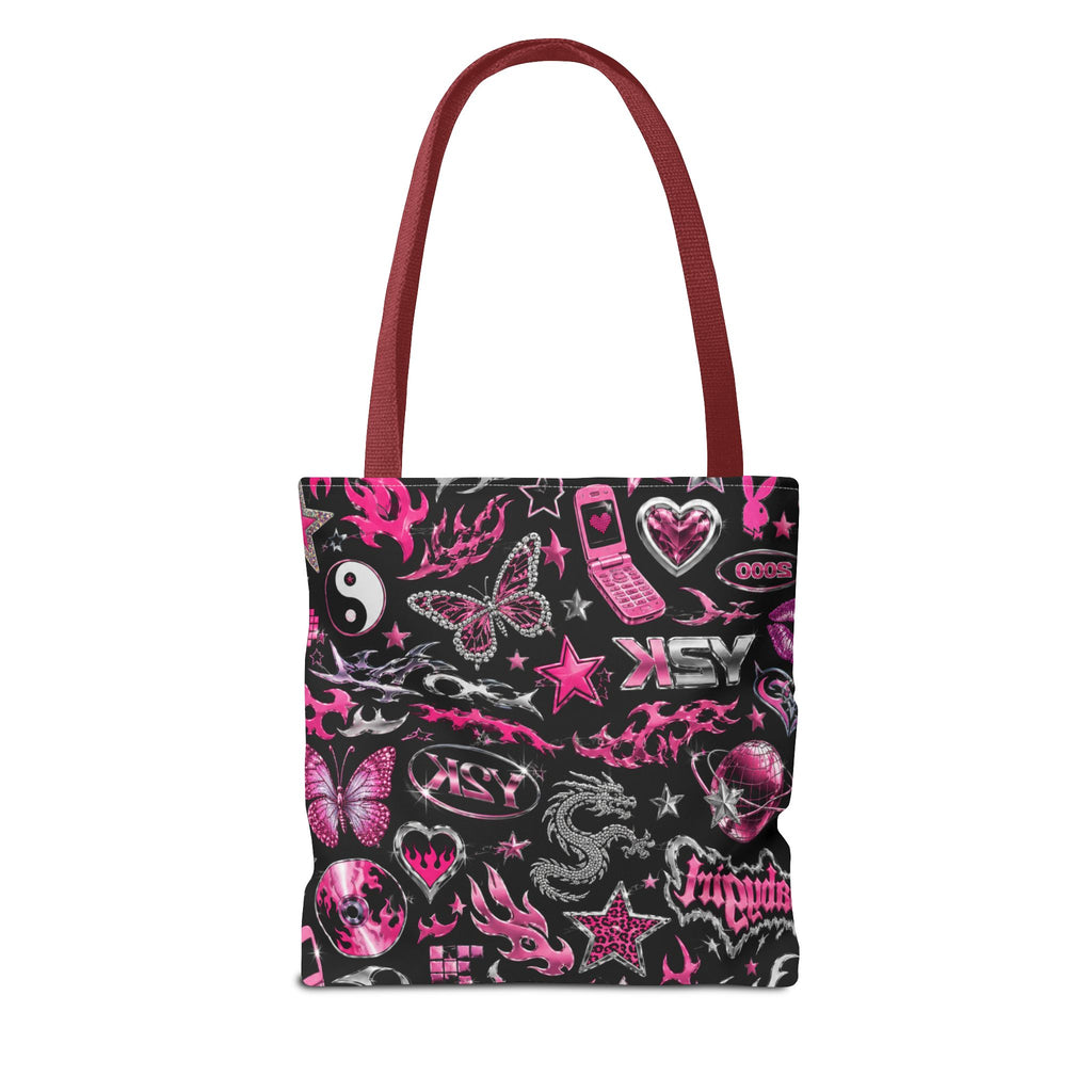 Y2K Babe Tote Bag Black