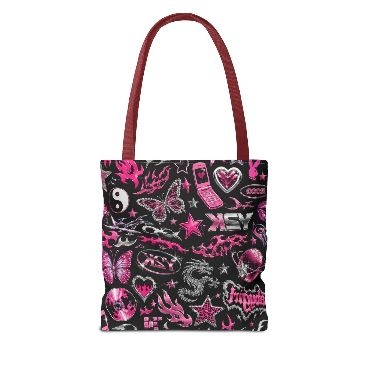 Y2K Babe Tote Bag Black