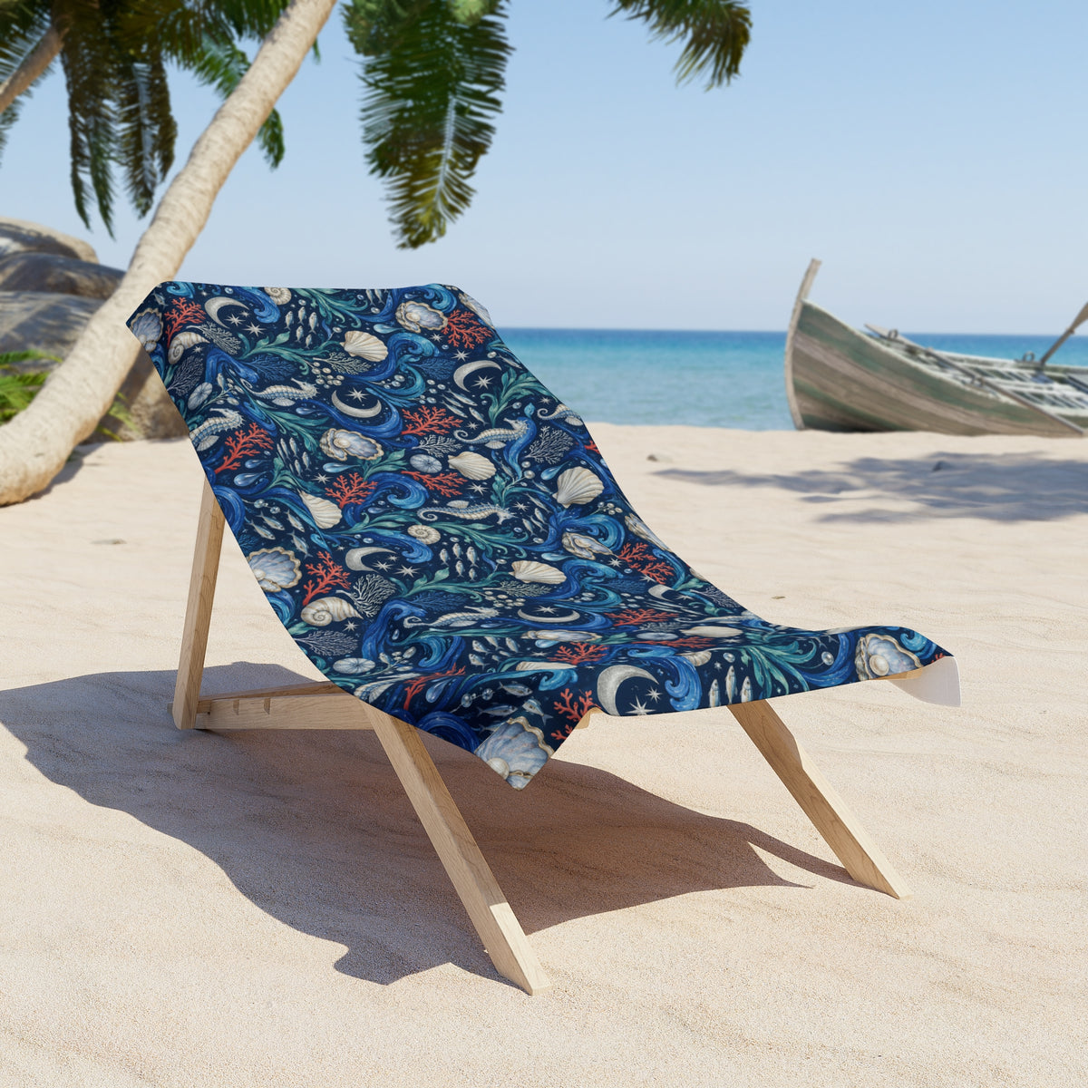 Mystique Sea Beach Towel Navy