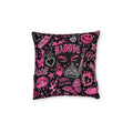 Y2K Baddie Square Pillow Black/Pink