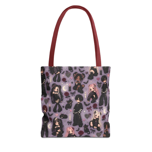 Anime Goth Friends Tote Bag