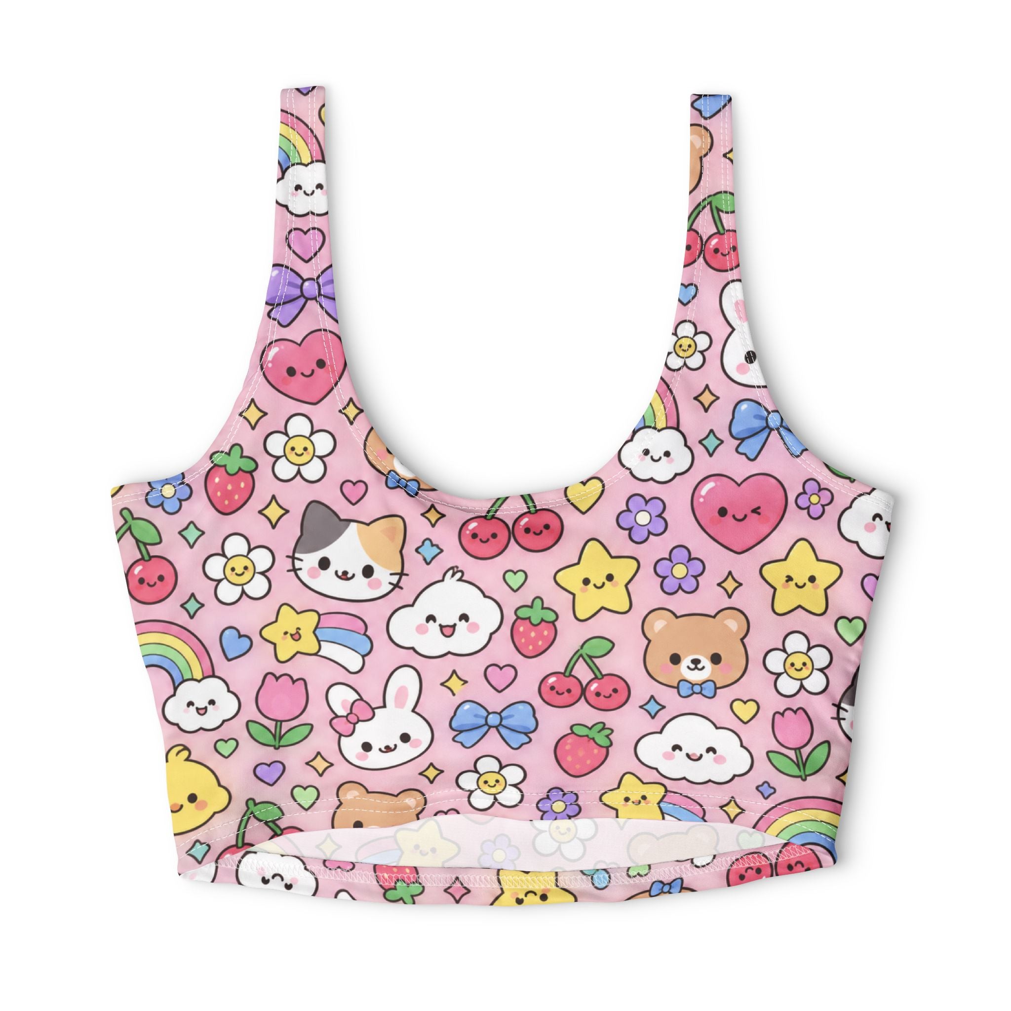 Polyester Sports Bra (AOP)