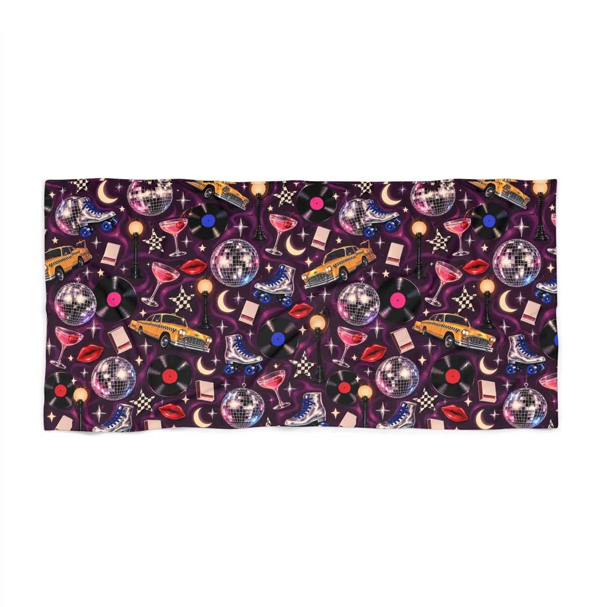 Disco Nights Beach Towel Multi