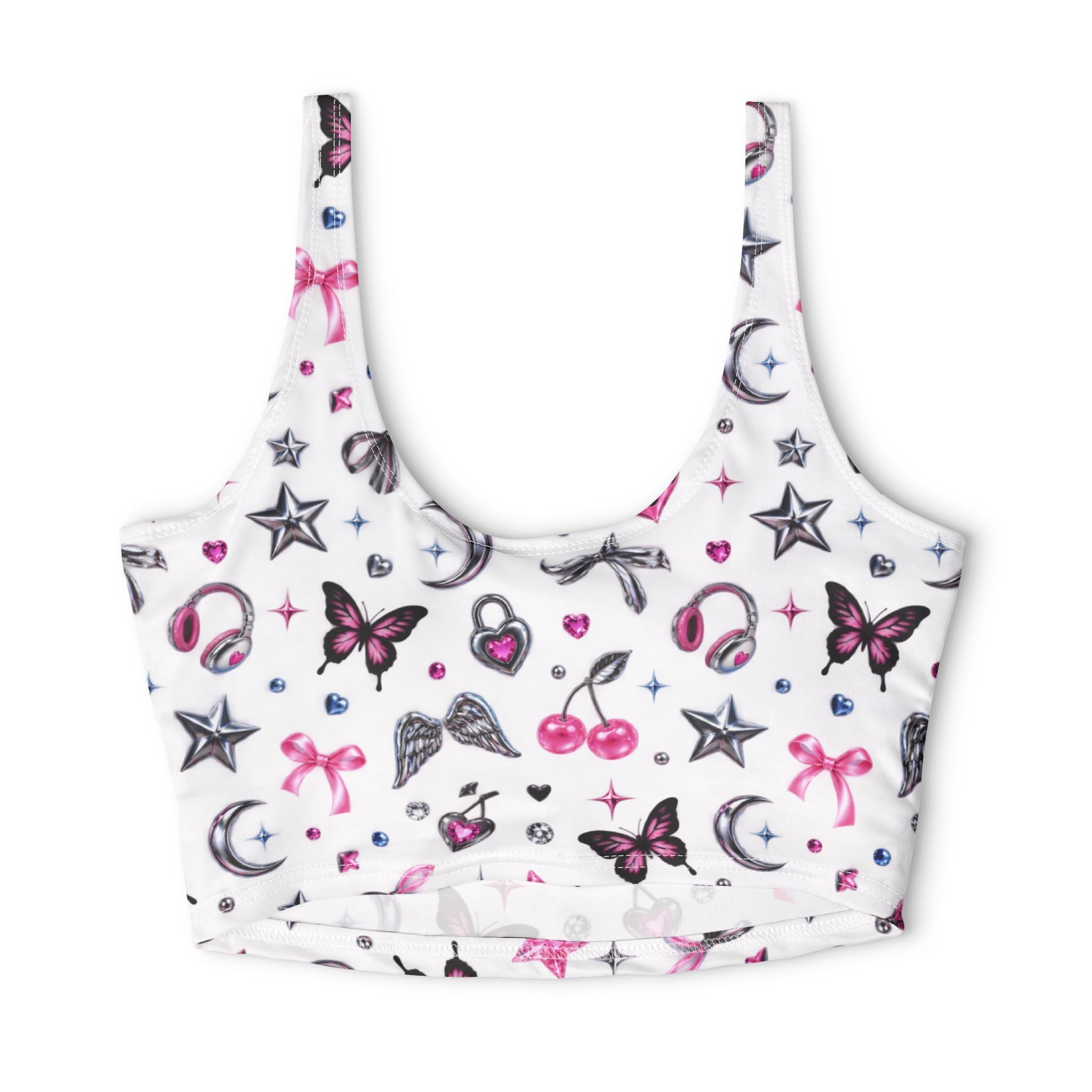 Polyester Sports Bra (AOP)