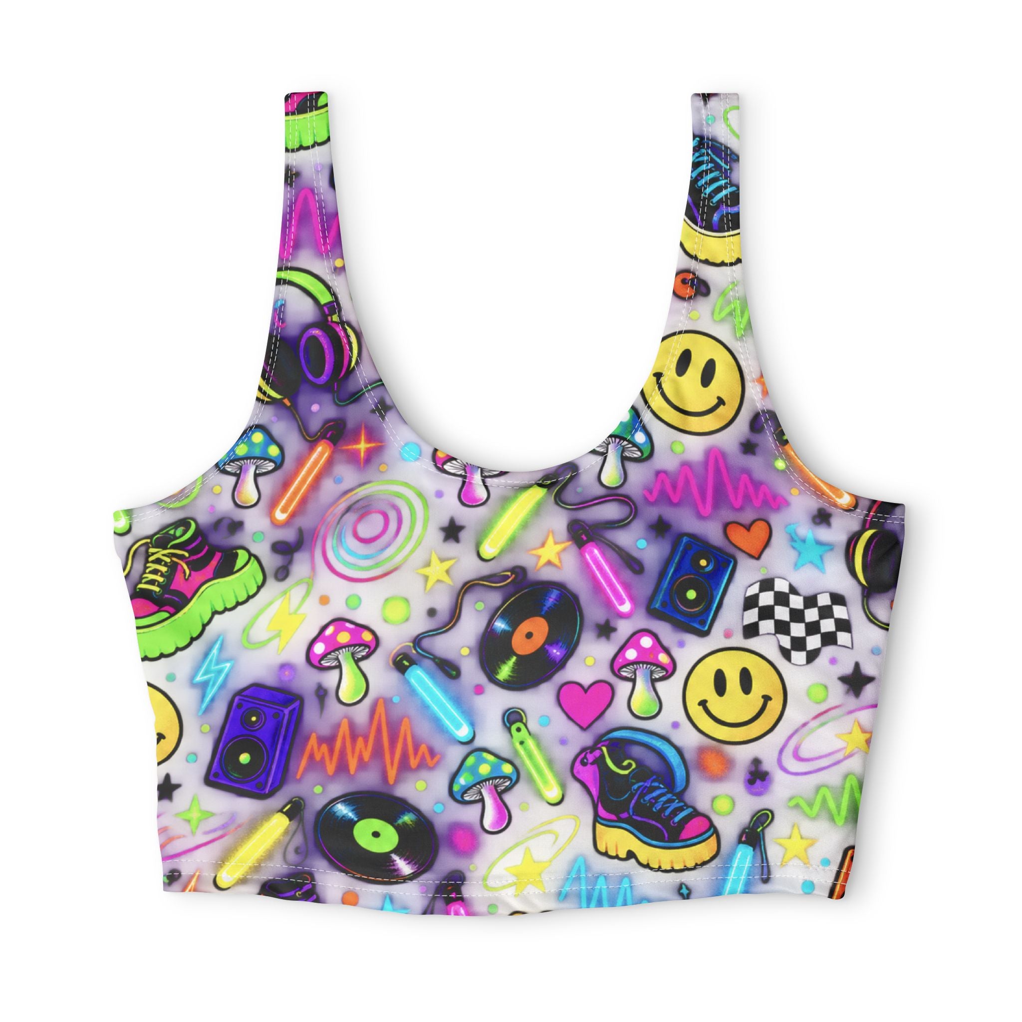 Polyester Sports Bra (AOP)