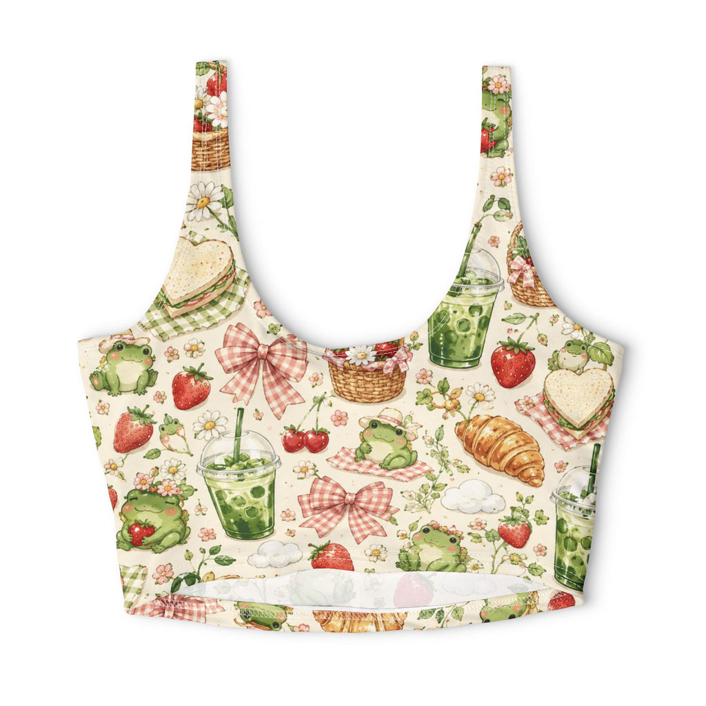 Polyester Sports Bra (AOP)
