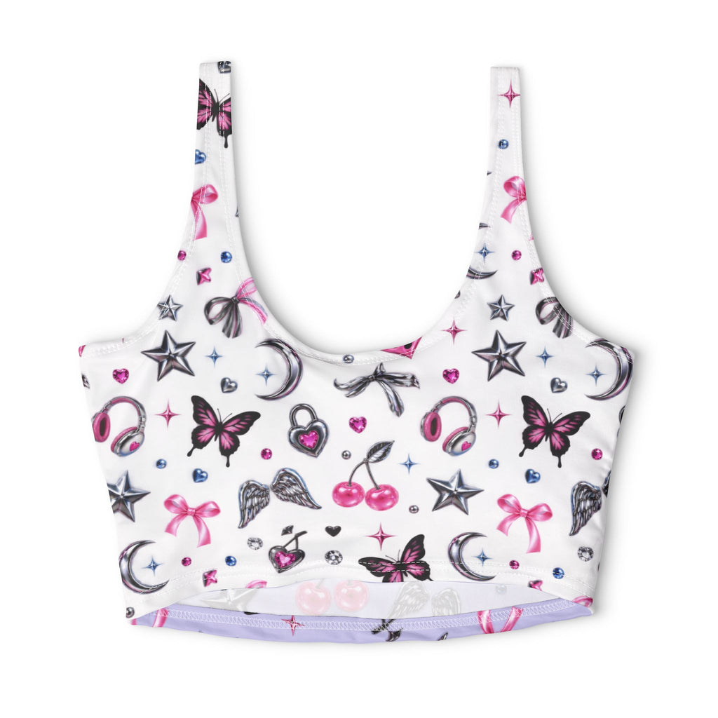 Polyester Sports Bra (AOP)